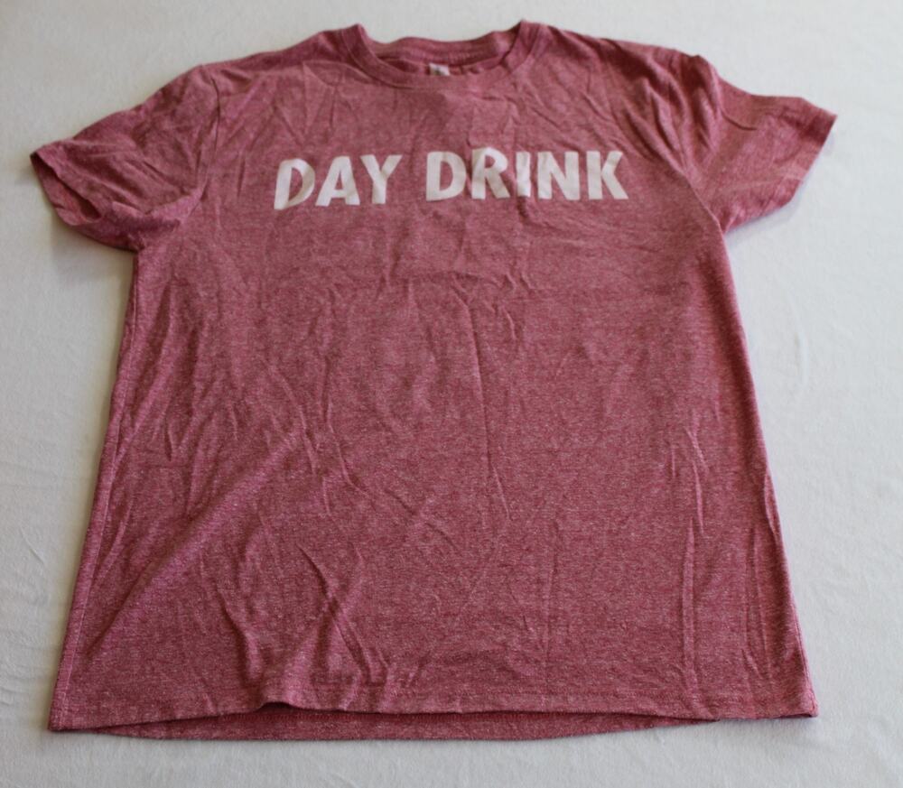 Threadfast Apparel Pink Day Drink Shirt Size M